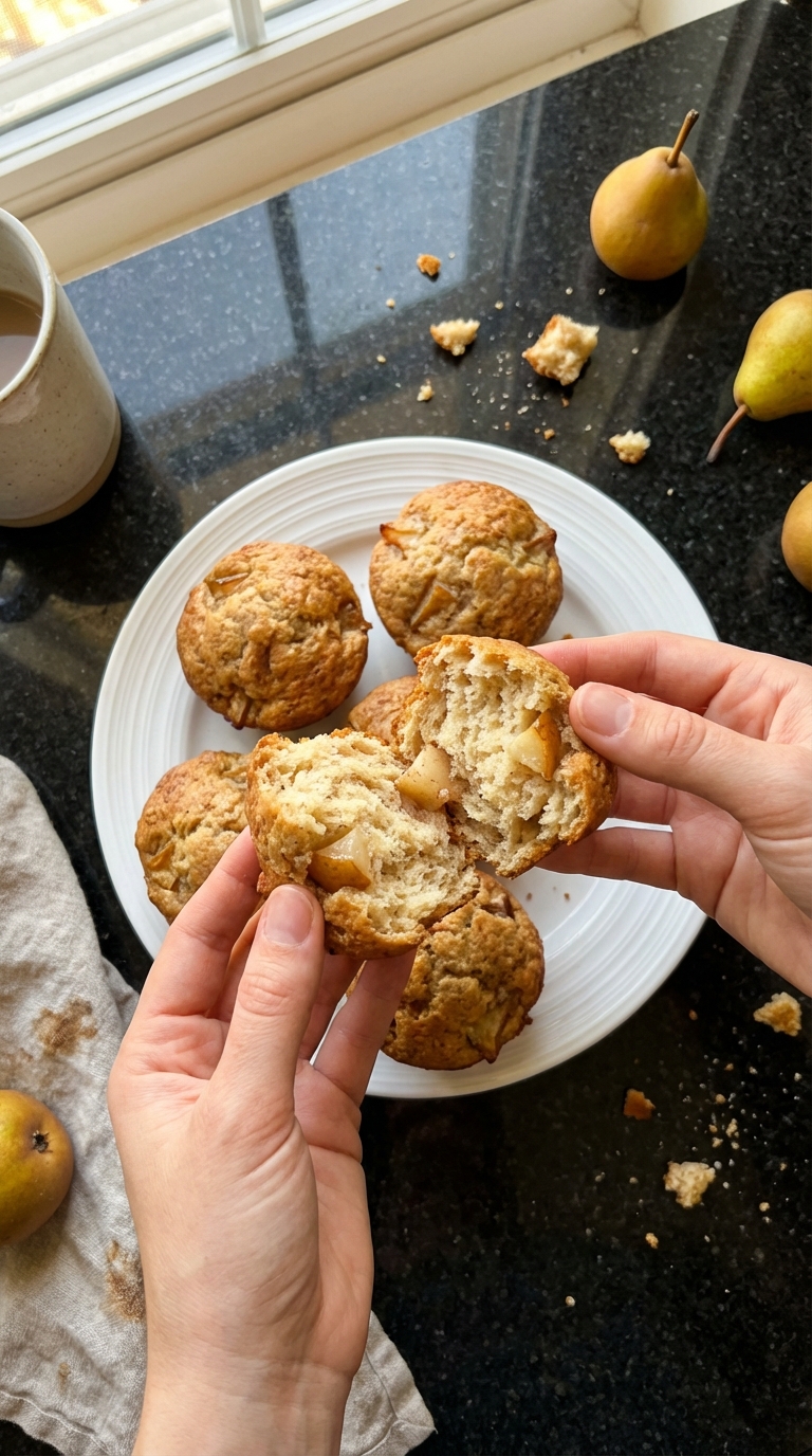 Sweet and Spicy Pear Muffins