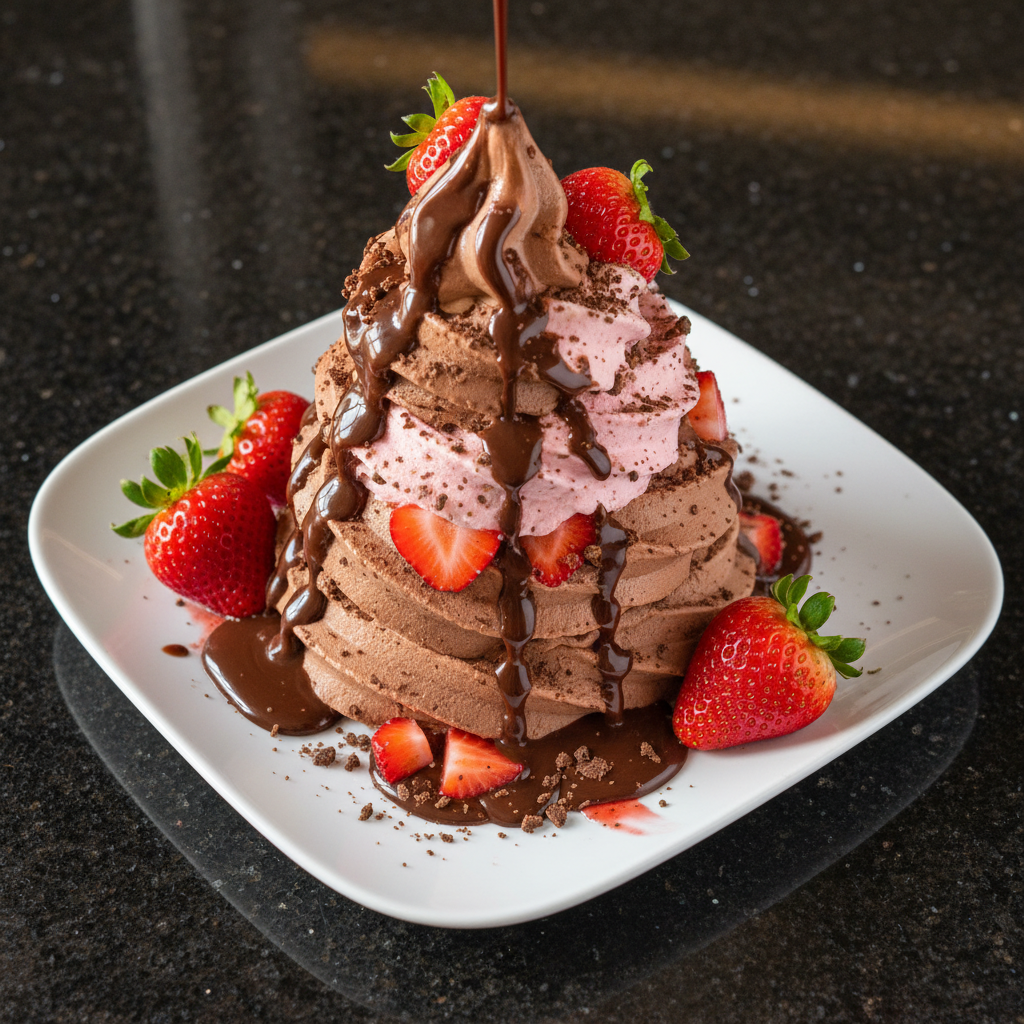 Magical Chocolate Strawberry Sundae