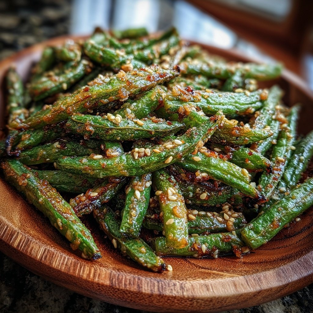 Crispy Garlic Green Beans