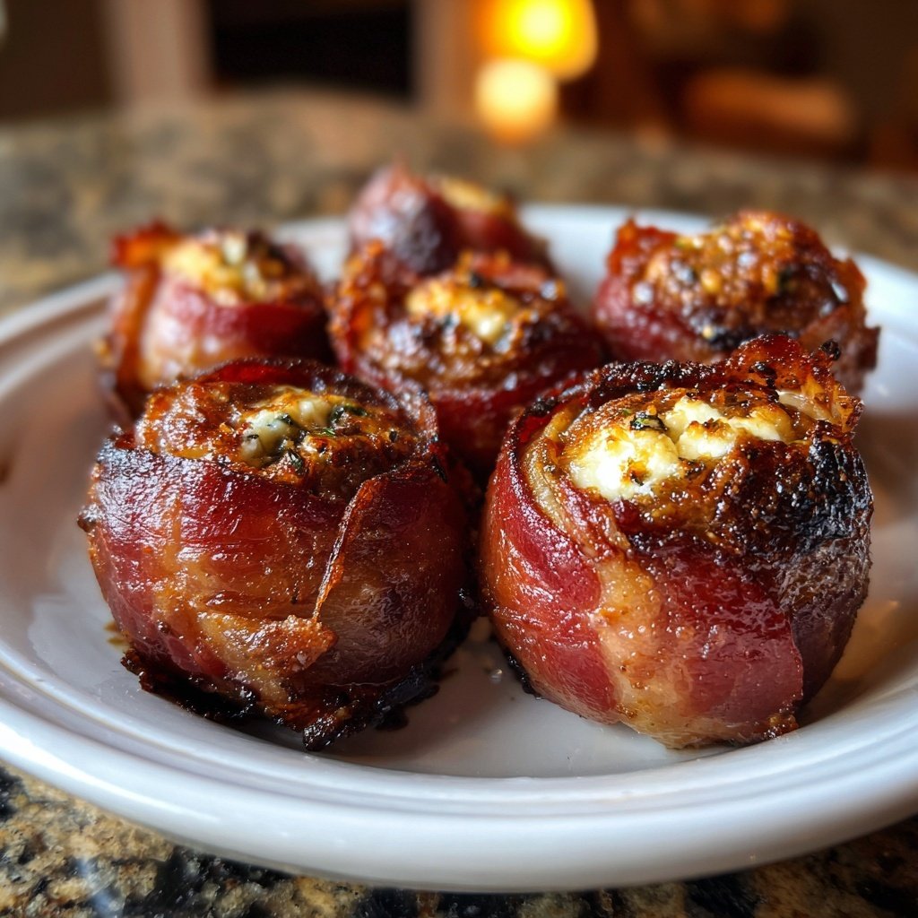 Prosciutto Wrapped Figs with Gorgonzola