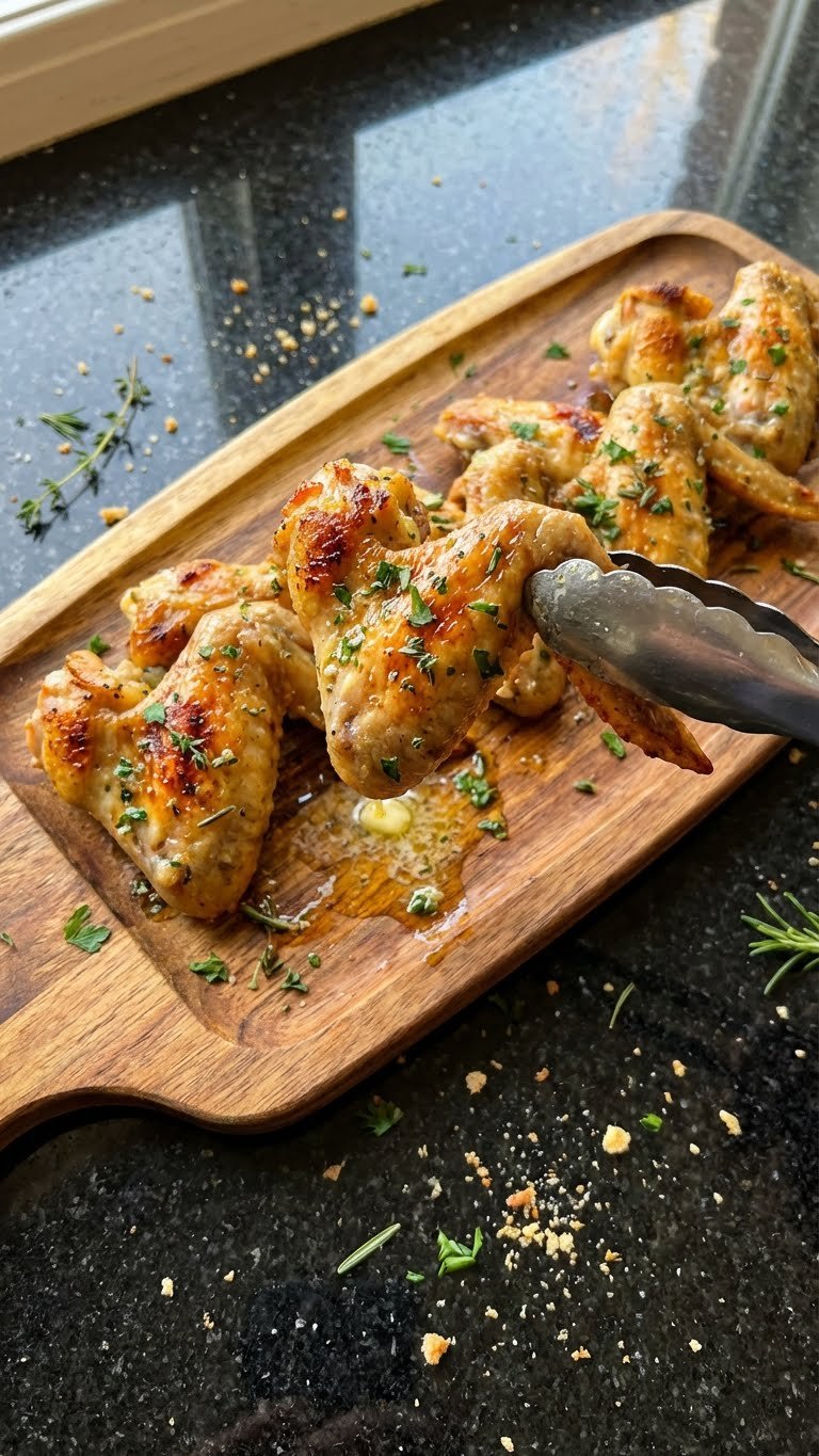Garlic Herb Chicken Wing Bake