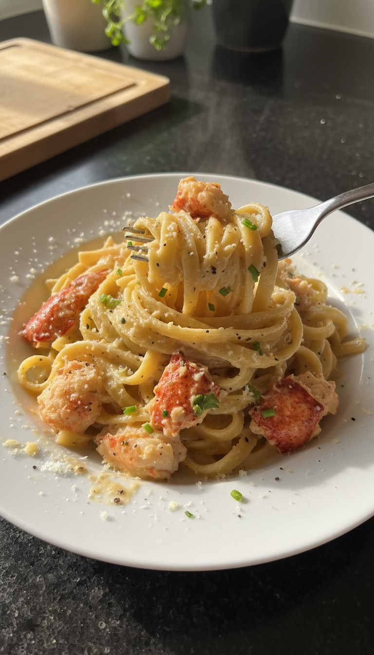 Creamy Lobster Alfredo Delight