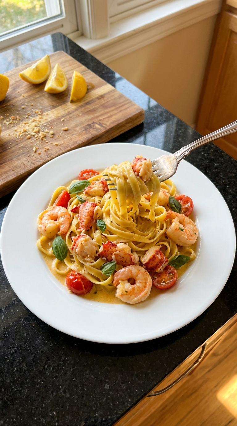 Lobster & Shrimp Pasta