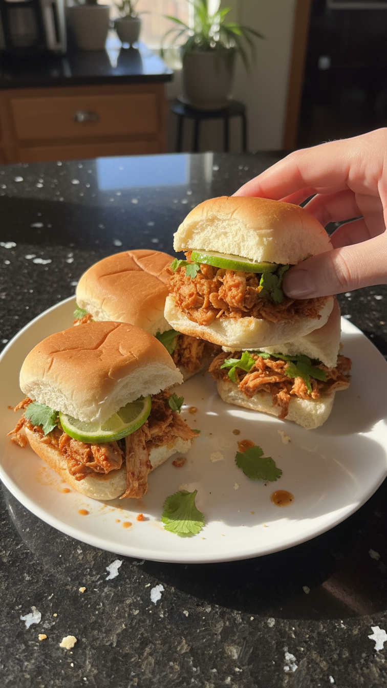 Thai Chicken Sliders with Lime