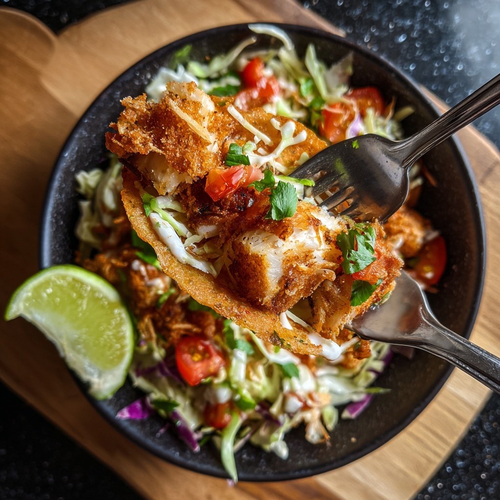 Air Fryer Fish Taco Bowls