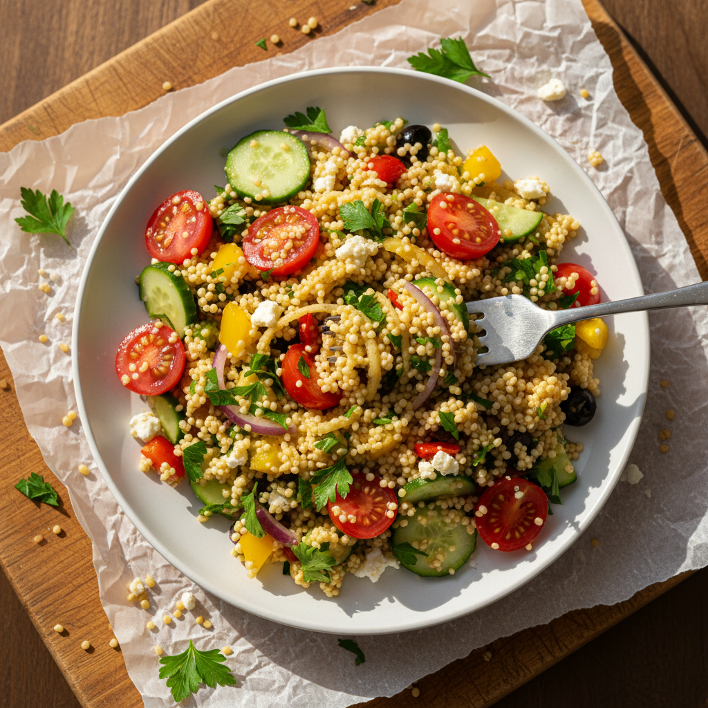 Zesty Mediterranean Couscous Salad