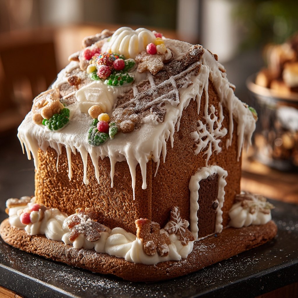 Gingerbread House with Royal Icing