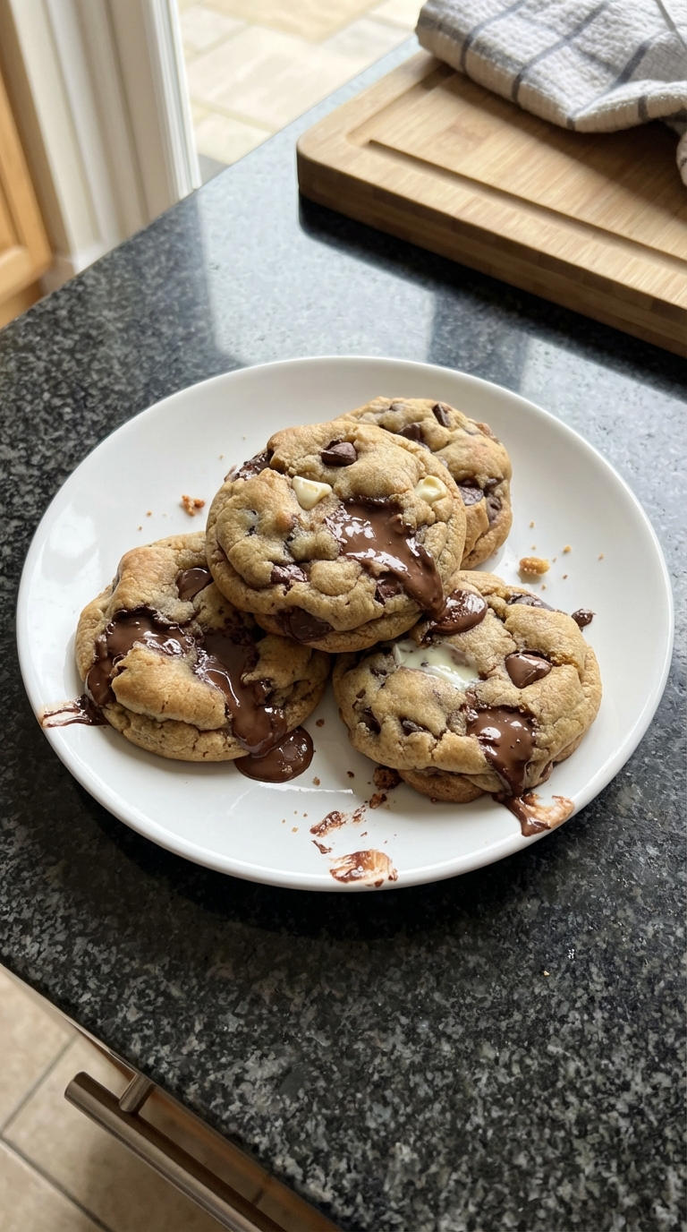 Triple Chocolate Chip Cookies