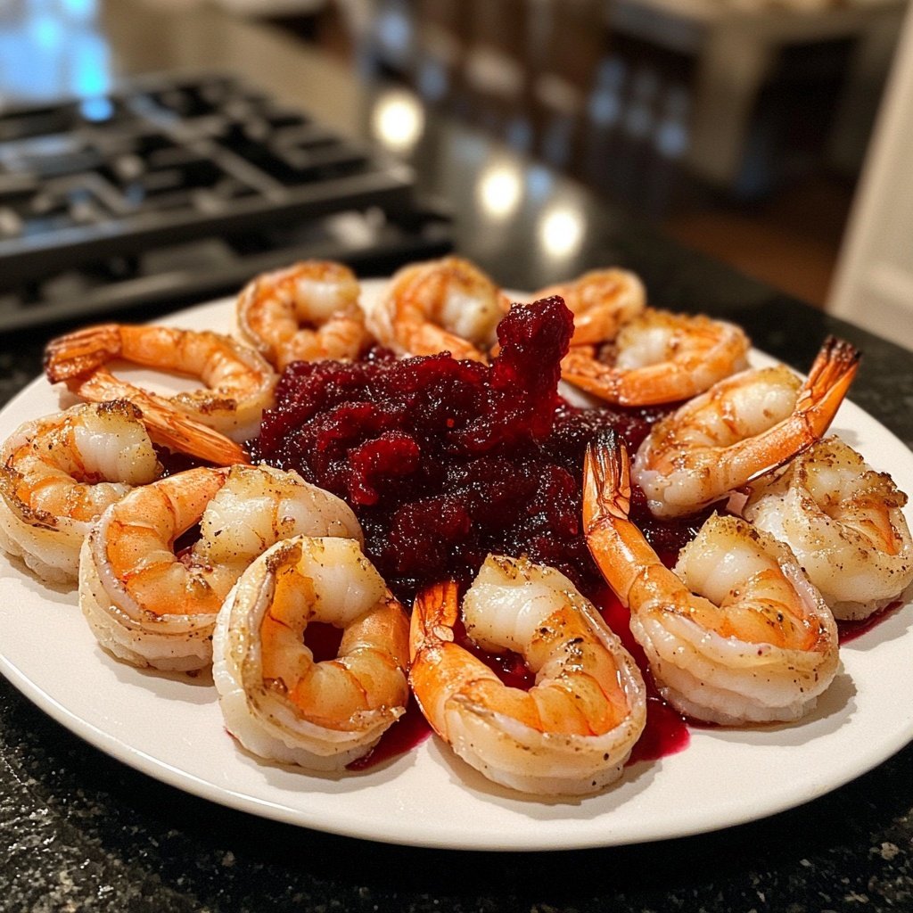Roasted Shrimp Cranberry Cocktail Sauce