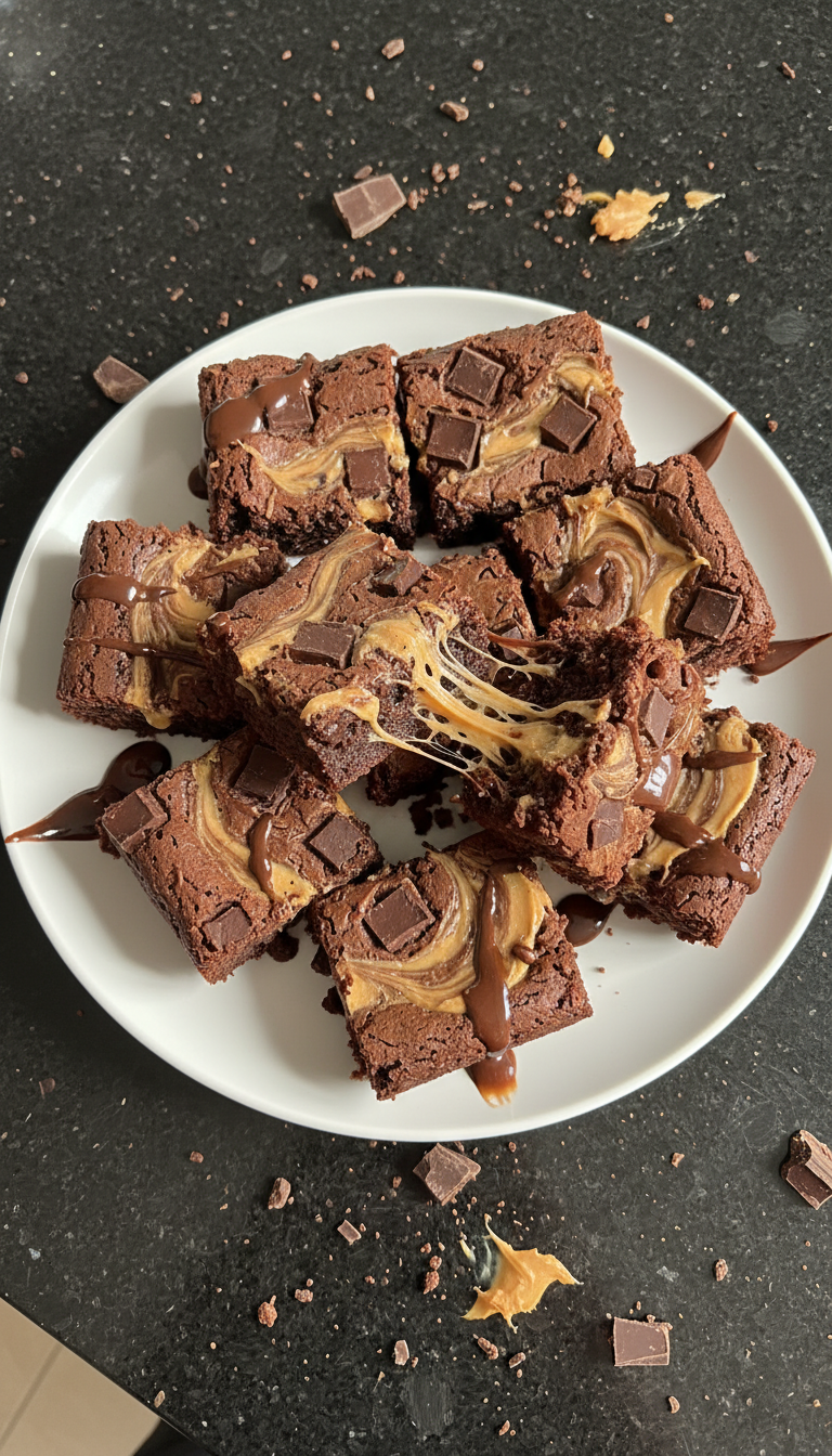 Epic Chocolate Peanut Butter Brownies