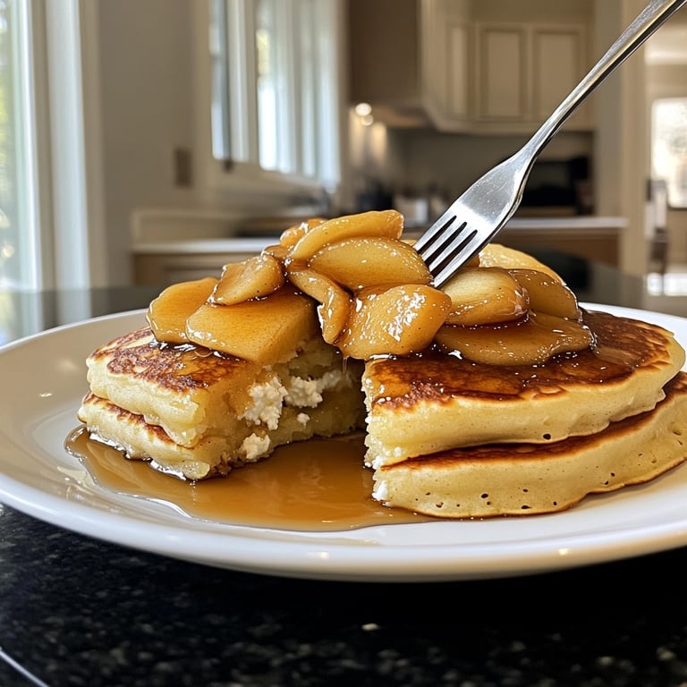 Apple Ricotta Pancakes