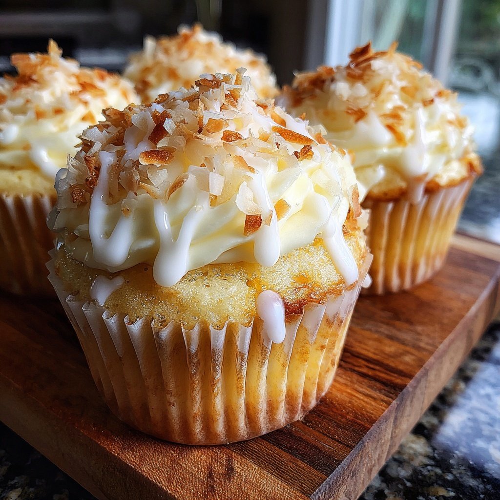 Creamy Coconut Cupcakes