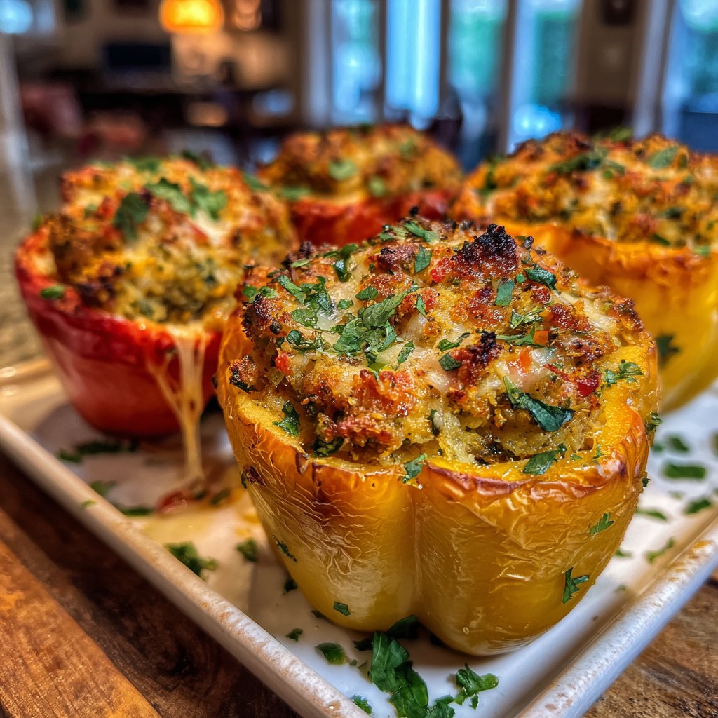 Savory Stuffed Bell Peppers