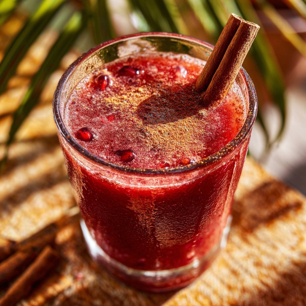 Spiced Pomegranate Cinnamon Cooler