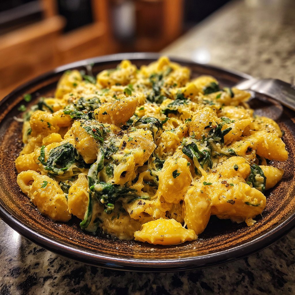 Creamy St. Patrick’s Green Mac & Cheese