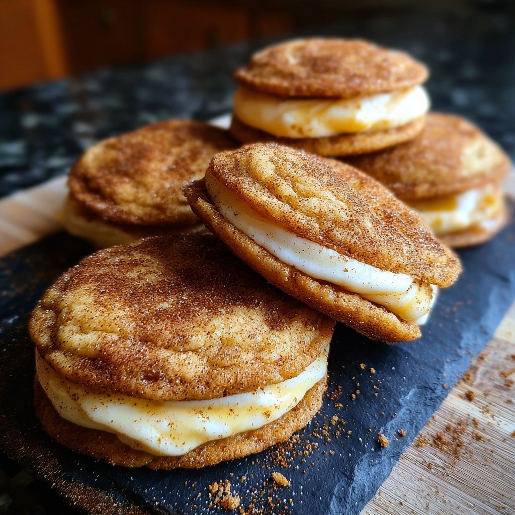 Cinnamon Cream Cheese Stuffed Cookies