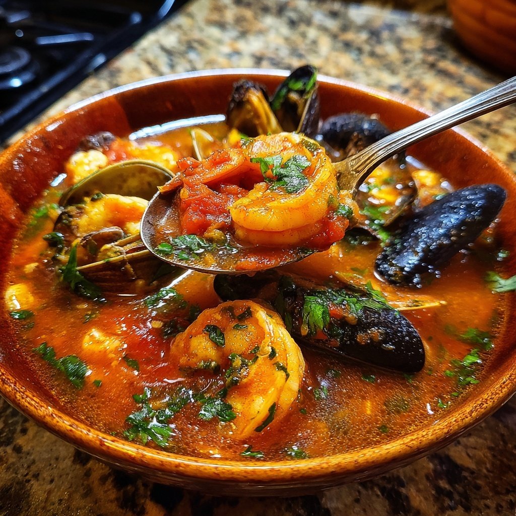 Classic Cioppino Seafood Stew