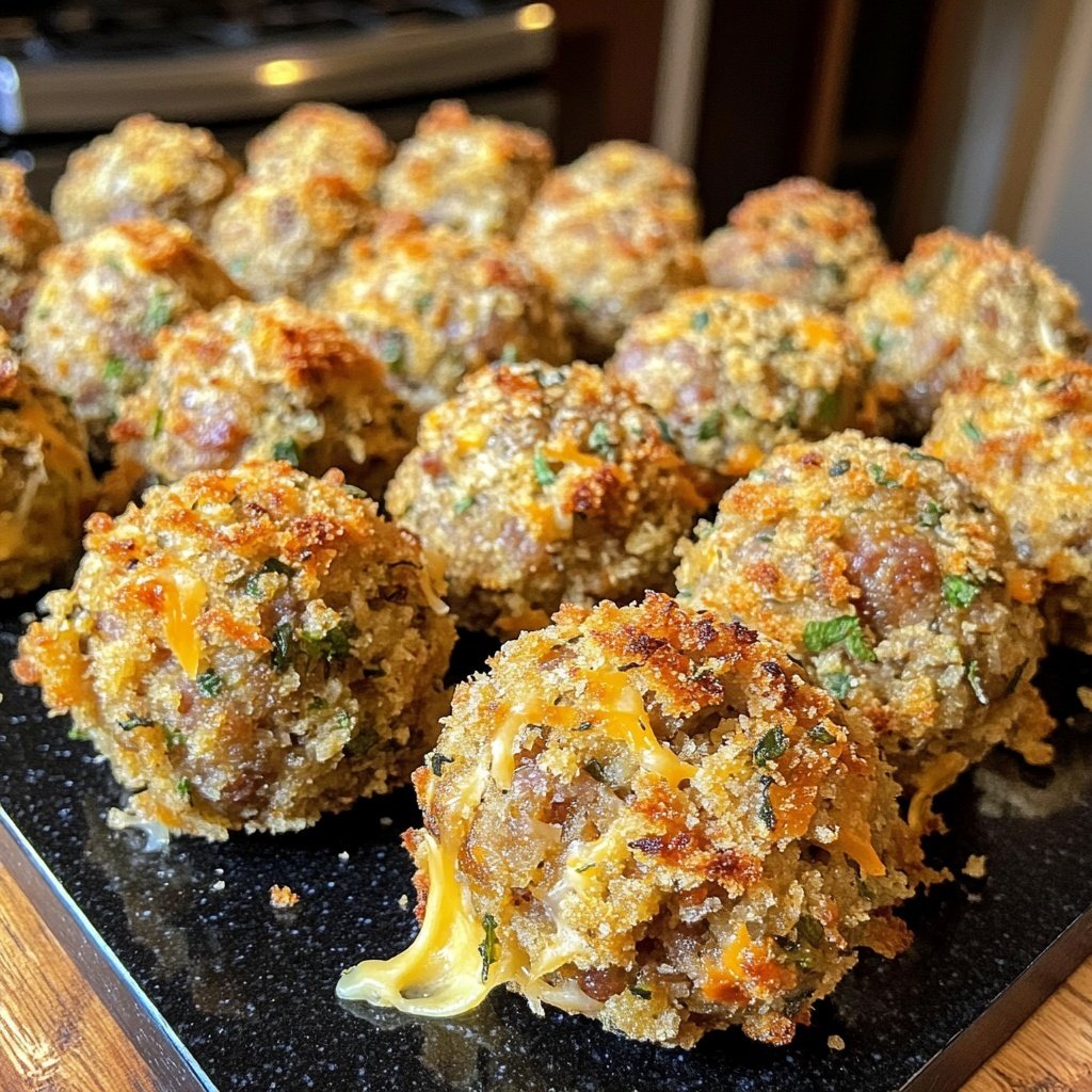 Spicy Stuffing Sausage Balls