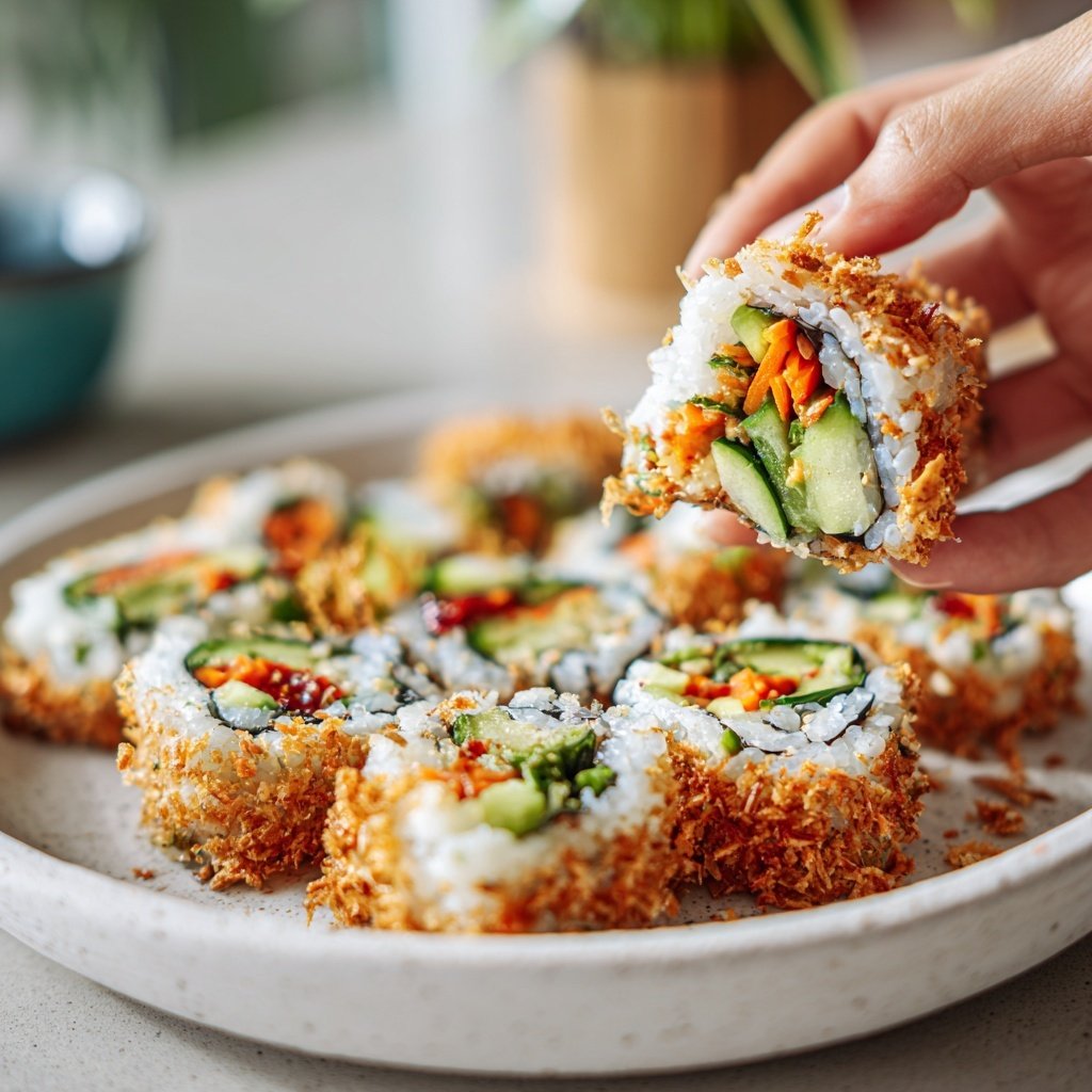 Crunchy Veggie Sushi Rolls