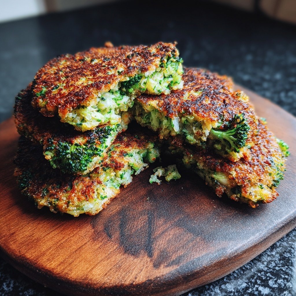 Crispy Broccoli Apple Pancakes
